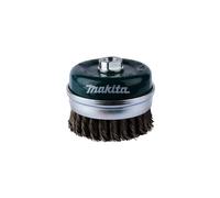 MAKITA D-29290 - Brosse métallique 100 mm insertion m14 avec coupe droite ondulée en acier tressé 0,5 mm