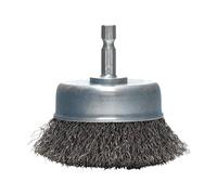 Makita Brosse boisseau D-39936 75 mm fils acier ondulés 6 mm pour perceuses Quantité 1