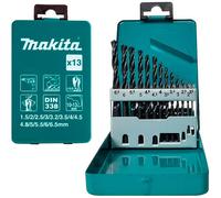 Makita D-54075 Jeu de 13 forets a métaux HSS-R 1,5-6,5mm