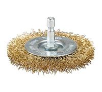 Makita Brosse métallique ronde D-73689 Ø 75 mm ondulée zinguée hexagone 1/4"