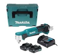 Makita DA 332 DSYJ perceuse d'angle sans fil 12 V puissance de perçage max. 12 mm + 2x batterie rechargeable 1,5 Ah + chargeur + Makpac