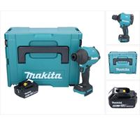 Makita DAS180T1J Souffleur à poussière sans fil 18V Brushless + 1x Batterie 5,0Ah + Coffret Makpac - sans chargeur