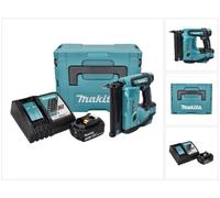 Makita DBN 500 RF1J Cloueuse sans fil, 15-50 mm, 18 V + 1x Batterie 3,0 Ah + Makpac + Chargeur