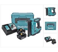 Makita DBN 500 RMJ Cloueur pneumatique sans fil 15-50 mm 90° 18 V + 2x Batteries 4,0 Ah + Chargeur + Coffret de transport