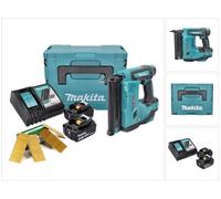 Makita DBN 500 RTJ Cloueuse sans fil 15-50 mm 90° 18 V + 2x Batteries 5,0 Ah + Chargeur + 20000x Clous de tête 50 mm + Coffret MakPac