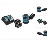Makita DBO 180 RF Ponceuse excentrique sans fil 18 V - 125 mm + 2x Batteries 3,0 Ah + Chargeur