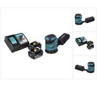 Makita DBO 180 RM Ponceuse excentrique sans fil 18 V 125 mm + 2x batterie 4,0 Ah + chargeur