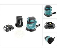 Makita DBO 180 Y1 Ponceuse excentrique sans fil, 18V + 1x Batterie 1,5 Ah - sans chargeur