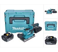 Makita DBO 382 F1J Ponceuse vibrante sans fil 18 V 93 x 185 mm Brushless + 1x batterie 3,0 Ah + Makpac - sans chargeur