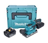 Makita DBO 382 G1J Ponceuse vibrante sans fil 18 V 93 x 185 mm Brushless + 1x batterie 6,0 Ah + Makpac - sans chargeur
