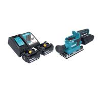 Makita DBO 382 RF Ponceuse vibrante sans fil 18 V 93 x 185 mm Brushless + 2x batterie 3,0 Ah + chargeur