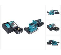 Makita DBO 382 RF1 Ponceuse vibrante sans fil 18 V 93 x 185 mm Brushless + 1x batterie 3,0 Ah + chargeur