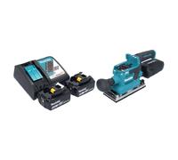 Makita DBO 382 RG Ponceuse vibrante sans fil 18 V 93 x 185 mm Brushless + 2x batterie 6,0 Ah + chargeur