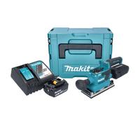 Makita DBO 382 RG1J Ponceuse vibrante sans fil 18 V 93 x 185 mm Brushless + 1x batterie 6,0 Ah + chargeur + Makpac
