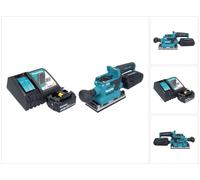 Makita DBO 382 RM1 Ponceuse vibrante sans fil 18 V 93 x 185 mm Brushless + 1x batterie 4,0 Ah + chargeur