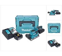 Makita DBO 382 RM1J Ponceuse vibrante sans fil 18 V 93 x 185 mm Brushless + 1x batterie 4,0 Ah + chargeur + Makpac