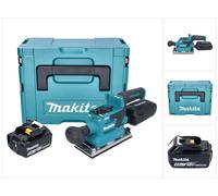 Makita DBO 382 T1J Ponceuse vibrante sans fil 18 V 93 x 185 mm Brushless + 1x batterie 5,0 Ah + Makpac - sans chargeur