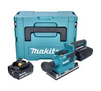 Makita DBO 382 T1J Ponceuse vibrante sans fil 18 V 93 x 185 mm Brushless + 1x batterie 5,0 Ah + Makpac - sans chargeur