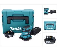 Makita DBO 480 F1J Ponceuse vibrante sans fil 18 V 112 x 102mm + 1x Batterie 3.0 Ah + Coffret - sans chargeur