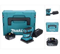 Makita DBO 480 M1J Ponceuse vibrante sans fil 18 V 112 x 102 mm + 1x batterie 4,0 Ah + Makpac - sans chargeur