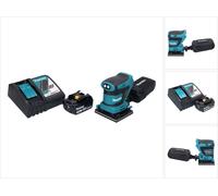 Makita DBO 480 RF1 Ponceuse vibrante sans fil 18 V 112 x 102mm + 1x Batterie 3,0 Ah + Chargeur