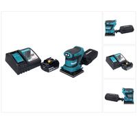 Makita DBO 480 RM1 Ponceuse vibrante sans fil 18 V 112 x 102 mm + 1x batterie 4,0 Ah + chargeur