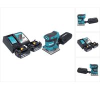 Makita DBO 484 RF ponceuse orbitale sans fil 18 V 112 x 102 mm + 2x batterie 3,0 Ah + chargeur