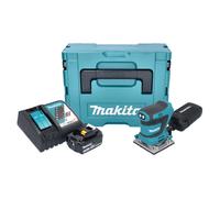 Makita DBO 484 RF1J ponceuse orbitale sans fil 18 V 112 x 102 mm + 1x batterie 3,0 Ah + chargeur + Makpac
