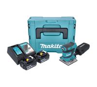 Makita DBO 484 RGJ ponceuse orbitale sans fil 18 V 112 x 102 mm + 2x batterie 6,0 Ah + chargeur + Makpac