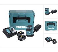 Makita DBO180RFJ Ponceuse excentrique sans fil 125mm 18V + 2x Batteries 3,0Ah + Chargeur + Coffret Makpac
