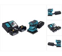 Makita DBO480RF Ponceuse vibrante sans fil 112x102mm 18V + 2x Batteries 3,0Ah + Chargeur