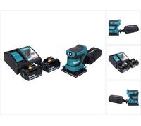 Makita DBO480RT Ponceuse vibrante sans fil 112 x 102 mm 18V + 2x Batteries 5,0 Ah + Chargeur