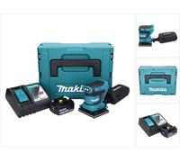Makita DBO480RT1J Ponceuse vibrante sans fil 112 x 102mm 18V+ 1x Batterie 5,0Ah + Chargeur + Coffret
