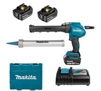Makita DCG180RMEX Pistolet À Colle Sans-fil - 18V Li-ion - Batterie (2x 4,0 Ah) - Coffret & Support Cartouche Inclus