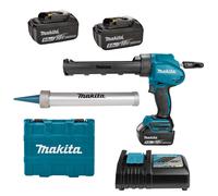 Makita DCG180RTEX Pistolet À Colle Sans-fil - 18V Li-ion - Batterie (2x 5,0 Ah) - Coffret & Support Cartouche Inclus
