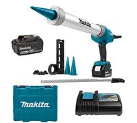 Makita DCG180RTX Pistolet À Colle Sans-fil - 18V Li-ion - Batterie (1x 5,0 Ah) - Coffret & Support Cartouche Inclus