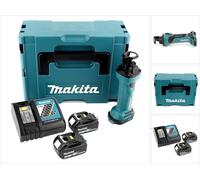 Makita DCO 180 RMJ Affleureuse plaque de plâtre 18V avec boîtier MAKPAC + 2 x Batteires 4,0 Ah + Chargeur