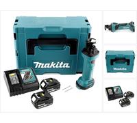 Makita DCO 180 RMJ Affleureuse plaque de plâtre 18V avec boîtier MAKPAC + 2 x Batteires 5,0 Ah + Chargeur
