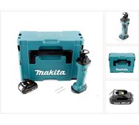 Makita DCO 180 Y1J Affleureuse plaque de plâtre sans fil, 18 V + 1x Batterie BL 1815 N 1,5 Ah + Makpac