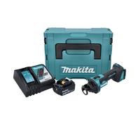 Makita DCO 181 RM1J Affleureuse plaque de plâtre sans fil 18 V 32000 U/min Brushless + 1x Batterie 4,0 Ah + Ladegert + Makpac