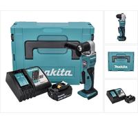 Makita DDA 351 RF1J Perceuse d'angle sans fil 18 V 13,5 Nm + 1x Batterie 3,0 Ah + Chargeur + Coffret de transport