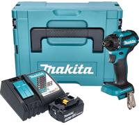 Makita DDF 083 RF1J Perceuse-visseuse sans fil 18 V 40 Nm 1/4'' Brushless + 1x batterie 3,0 Ah + chargeur + Makpac