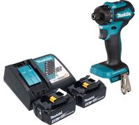 Makita DDF 083 RT Perceuse-visseuse sans fil 18 V 40 Nm 1/4'' Brushless + 2x batterie 5,0 Ah + chargeur
