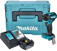 Makita DDF 083 RT1J Perceuse-visseuse sans fil 18 V 40 Nm 1/4'' Brushless + 1x batterie 5,0 Ah + chargeur + Makpac