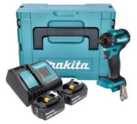 Makita DDF 083 SFJ Perceuse-visseuse sans fil 18 V 40 Nm 1/4'' Brushless + 2x batterie 3,0 Ah + chargeur + Makpac