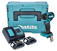 Makita DDF 083 SYJ Perceuse-visseuse sans fil 18 V 40 Nm 1/4'' Brushless + 2x batterie 1,5 Ah + chargeur + Makpac