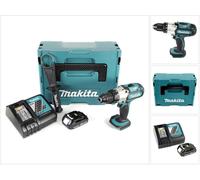 Makita DDF 451 Y1J-D Perceuse-visseuse sans fil 18 V Li-Ion + Coffret + 1x Batterie Li-Ion BL 1815 N 1,5 Ah + 1x Chargeur