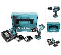 Makita DDF 458 RAJ Perceuse-visseuse sans fil 18 V 91 Nm + 2x batterie 2,0 Ah + chargeur + Makpac