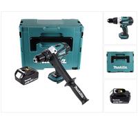 Makita DDF 458 T1J Perceuse visseuse sans fil 18 V 91 Nm + Batterie 5 Ah + Makpac - sans chargeur