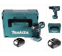Makita DDF 459 T1J 18 V Li-Ion Perceuse visseuse sans fil + Coffret MakPac + 1 x Batterie 5,0 Ah - sans Chargeur